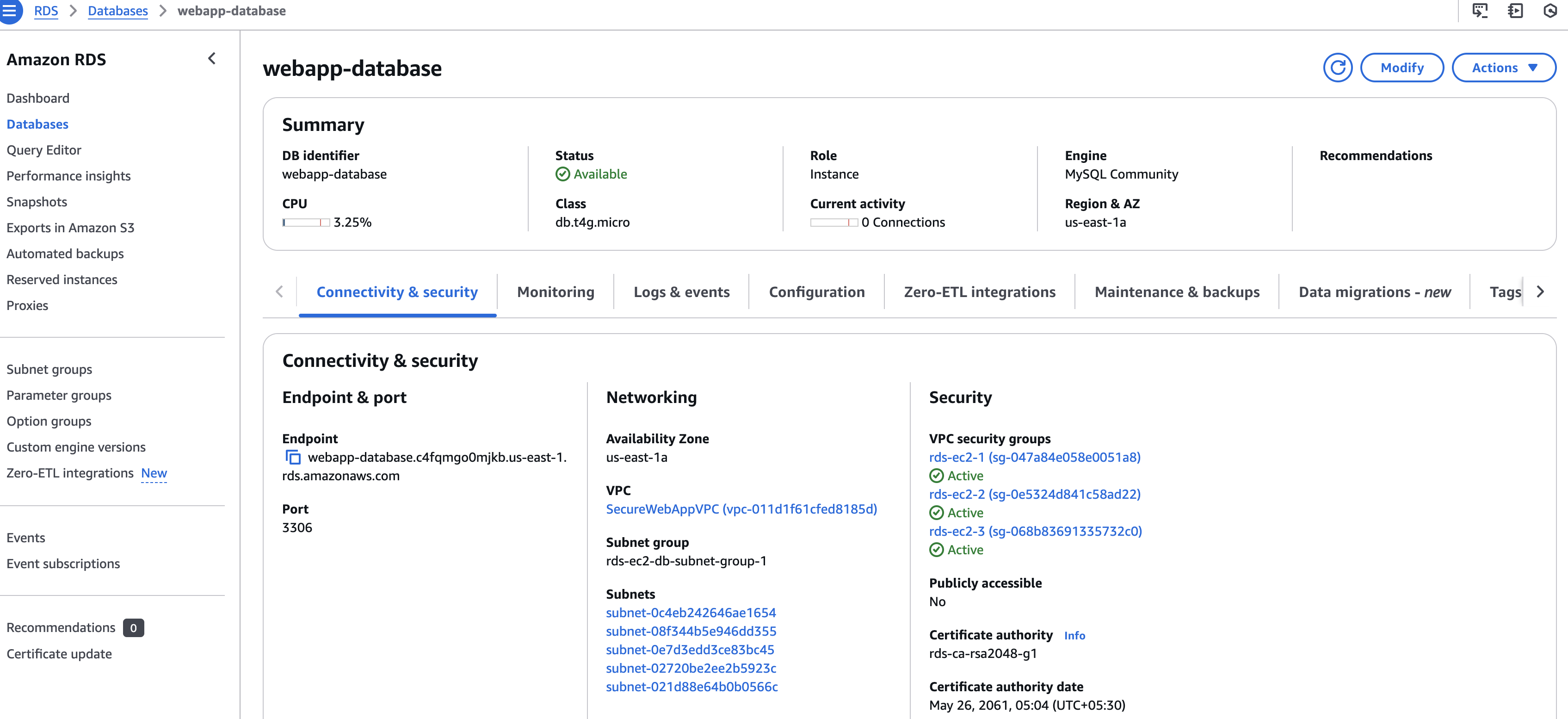 Secure Web App Architecture